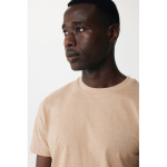 T-shirt van gerecycled en biologisch katoen 180 g/m2 Iqoniq Manuel kleur lichtbruin