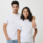 T-shirt van gerecycled en biologisch katoen casual fit 180 g/m2 Iqoniq kleur wit derde weergave