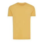 T-shirt van gerecycled en biologisch katoen casual fit 180 g/m2 Iqoniq kleur geel