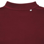 Regular fit piqué polo van eco-katoen 220 g/m2 Iqoniq Yosemite kleur bordeaux vierde weergave