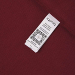 Regular fit piqué polo van eco-katoen 220 g/m2 Iqoniq Yosemite kleur bordeaux vijfde weergave