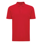 Regular fit piqué polo van eco-katoen 220 g/m2 Iqoniq Yosemite kleur rood