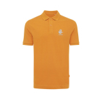Regular fit piqué polo van eco-katoen 220 g/m2 Iqoniq Yosemite kleur oranje weergave met logo
