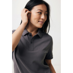 Regular fit piqué polo van eco-katoen 220 g/m2 Iqoniq Yosemite kleur mat zilver vijfde weergave met model