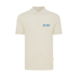 Regular fit piqué poloshirt van eco-katoen 220 g/m² Iqoniq Yosemite kleur champagne met afdrukgebied