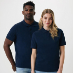 Regular fit piqué polo van eco-katoen 220 g/m2 Iqoniq Yosemite kleur marineblauw derde weergave