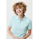 Regular fit piqué poloshirt van eco-katoen 220 g/m² Iqoniq Yosemite kleur mintgroen vijfde weergave met model