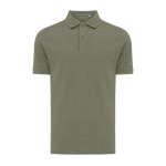 Regular fit piqué polo van eco-katoen 220 g/m2 Iqoniq Yosemite kleur miliair groen