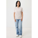 Regular fit piqué poloshirt van eco-katoen 220 g/m² Iqoniq Yosemite kleur lichtroze vierde weergave met model