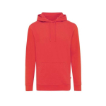 Slim fit sweatshirt van gerecycled en biologisch katoen 340 g/m2 Iqoniq kleur rood