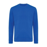 Sweatshirt van ecokatoen, casual fit, met ronde hals Iqoniq 340 g/m2 kleur koningsblauw