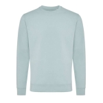 Sweatshirt van ecokatoen, casual fit, met ronde hals Iqoniq 340 g/m2 kleur pastel groen