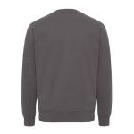 Oversized sweatshirt van ecokatoen 340 g/m2 Iqoniq kleur mat zilver tweede weergave