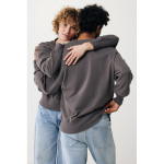 Oversized sweatshirt van ecokatoen 340 g/m2 Iqoniq kleur mat zilver