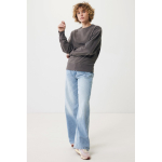 Oversized sweatshirt van ecokatoen 340 g/m2 Iqoniq kleur mat zilver