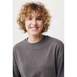 Oversized sweatshirt van ecokatoen 340 g/m2 Iqoniq kleur mat zilver