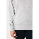 Oversized sweatshirt van ecokatoen 340 g/m2 Iqoniq kleur lichtgrijs
