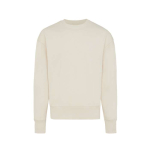 Oversized sweatshirt van ecokatoen 340 g/m2 Iqoniq kleur naturel