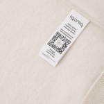 Oversized sweatshirt van ecokatoen 340 g/m2 Iqoniq kleur naturel vijfde weergave