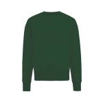 Oversized sweatshirt van ecokatoen 340 g/m2 Iqoniq kleur donkergroen