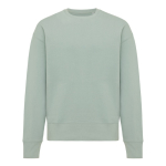 Oversized sweatshirt van ecokatoen 340 g/m2 Iqoniq kleur olijfgroen