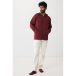 Eco-katoenen sweatshirt met rits, slim fit, Iqoniq 340 g/m2 kleur bordeaux weergave met model