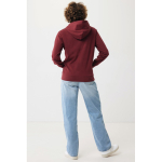 Eco-katoenen sweatshirt met rits, slim fit, Iqoniq 340 g/m2 kleur bordeaux