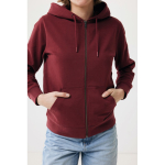 Eco-katoenen sweatshirt met rits, slim fit, Iqoniq 340 g/m2 kleur bordeaux