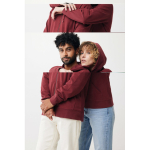Eco-katoenen sweatshirt met rits, slim fit, Iqoniq 340 g/m2 kleur bordeaux