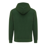 Eco-katoenen sweatshirt met rits, slim fit, Iqoniq 340 g/m2 kleur bosgroen tweede weergave