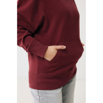 Relaxed fit sweater van eco-katoen 340 g/m2 Iqoniq Yoho kleur bordeaux