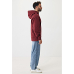 Relaxed fit sweater van eco-katoen 340 g/m2 Iqoniq Yoho kleur bordeaux