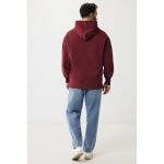 Relaxed fit sweater van eco-katoen 340 g/m2 Iqoniq Yoho kleur bordeaux