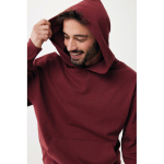 Relaxed fit sweater van eco-katoen 340 g/m2 Iqoniq Yoho kleur bordeaux