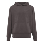 Relaxed fit sweater van eco-katoen 340 g/m2 Iqoniq Yoho kleur mat zilver weergave met logo