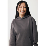 Relaxed fit sweater van eco-katoen 340 g/m2 Iqoniq Yoho kleur mat zilver