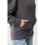 Relaxed fit sweater van eco-katoen 340 g/m2 Iqoniq Yoho kleur mat zilver