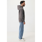 Relaxed fit sweater van eco-katoen 340 g/m2 Iqoniq Yoho kleur mat zilver