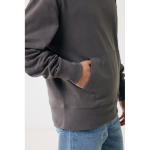 Relaxed fit sweater van eco-katoen 340 g/m2 Iqoniq Yoho kleur mat zilver