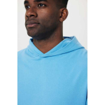 Relaxed fit sweater van eco-katoen 340 g/m2 Iqoniq Yoho kleur cyaan blauw