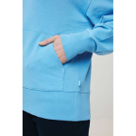 Relaxed fit sweater van eco-katoen 340 g/m2 Iqoniq Yoho kleur cyaan blauw