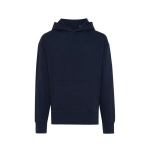 Relaxed fit sweater van eco-katoen 340 g/m2 Iqoniq Yoho kleur marineblauw