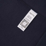 Relaxed fit sweater van eco-katoen 340 g/m2 Iqoniq Yoho kleur marineblauw vijfde weergave