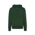Relaxed fit sweater van eco-katoen 340 g/m2 Iqoniq Yoho kleur donkergroen