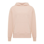 Relaxed fit sweater van eco-katoen 340 g/m2 Iqoniq Yoho kleur rose paztel
