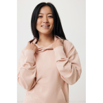 Relaxed fit sweater van eco-katoen 340 g/m2 Iqoniq Yoho kleur rose paztel