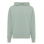 Relaxed fit sweater van eco-katoen 340 g/m2 Iqoniq Yoho kleur olijfgroen