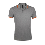 Tweekleurig herenpoloshirt van katoen 200 g/m2 SOL'S Pasadena