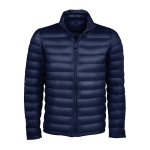 Herenjas van gerecycled polyester en sorona SOL'S Wilson kleur marineblauw zij aanzicht