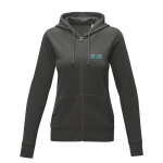 Katoenen dames sweatshirt met capuchon 240 g/m2 Elevate Essentials met afdrukgebied